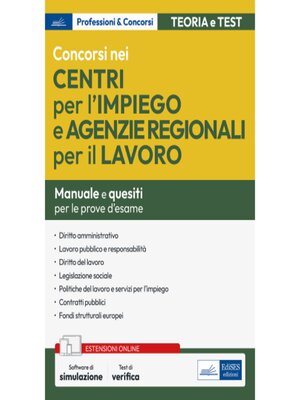 cover image of [EBOOK] Concorsi nei Centri per l'Impiego (CPI) e nelle Agenzie regionali per il lavoro.